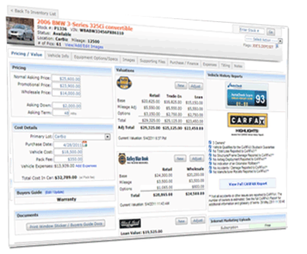 screenshot of FEX DMS